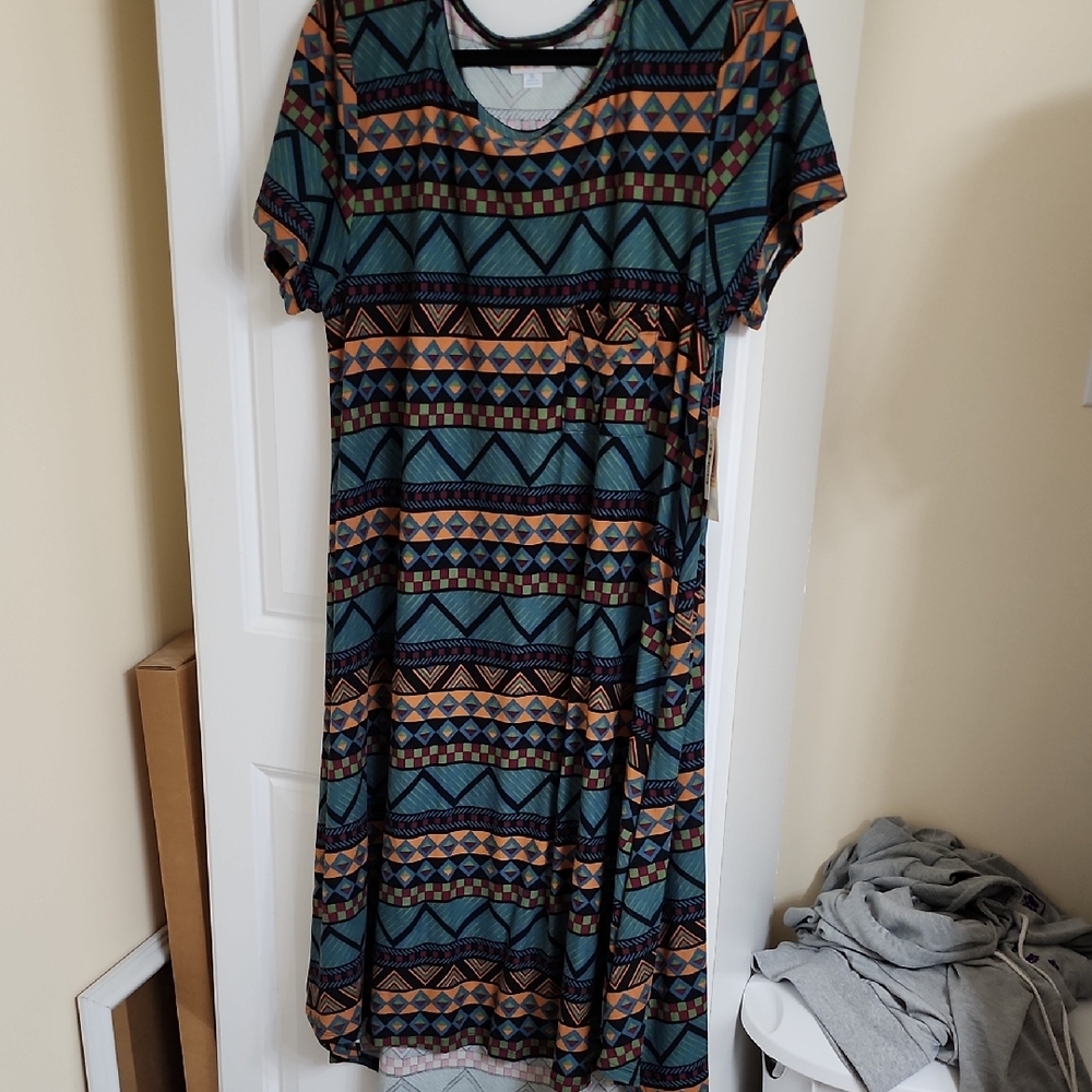 Lularoe Geometric Patterned Dress